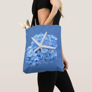 Blue Hydrangea Starfish Beach Wedding Cadeau Sac