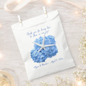 Blue Hydrangea Starfish Beach Wedding Favor Bags Bedankzakje (Geknipt)