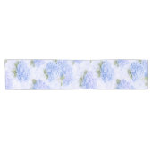 Blue Hydrangea Table Runner | Coastal Hamptons Korte Tafelloper (Horizontaal)