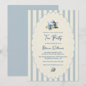 Blue Hydrangea Tea Party Bridal Shower Kaart (Voorkant / Achterkant)