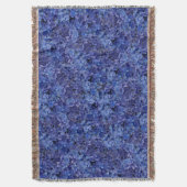 Blue Hydrangea Throw Deken (Voorkant Verticaal)
