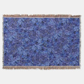Blue Hydrangea Throw Deken (Voorkant)