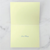 Blue Hydrangea Toute Occasion Félicitations Carte (Intérieur)