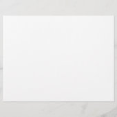 Blue Hydrangea Tri-Fold Mariage Menu Numéro de tab (Dos)