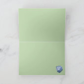Blue Hydrangea Verjaardagskaart Kaart (Binnen)
