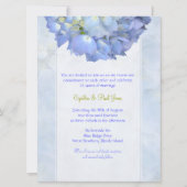Blue Hydrangea Vow Renouvellement Invitation (Dos)