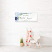 Blue Hydrangea Vrijgezellenfeest Banner (Insitu)