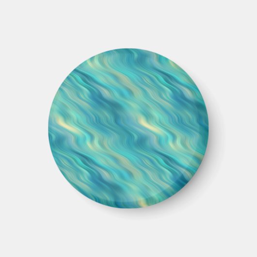 Blue Hydrangea Wavy Texture Magneet (Voorkant)
