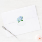 Blue Hydrangea Wedding Favor Stickers (Envelop)