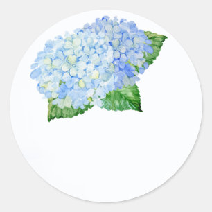 Blue Hydrangea Wedding Favor Stickers