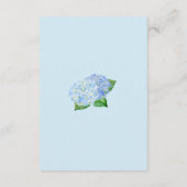 Blue Hydrangea Wedding Information Cards Informatiekaartje (Achterkant)