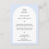 Blue Hydrangea Wedding Inviter Menu Carte de choix (Devant)