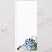 Blue Hydrangea Wedding Menu (Achterkant)
