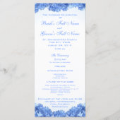 Blue Hydrangea Wedding Programme Programma (Voorkant)