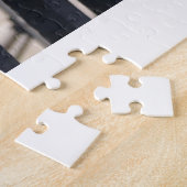 Blue Hydrangea Zigzaag Puzzle Legpuzzel (Zijkant)