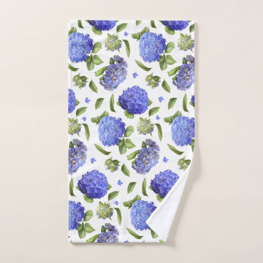 Blue Hydrangeas (Serviette à main)