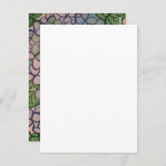 Blue Hydrangeas 1 Briefkaart (Voorkant / Achterkant)