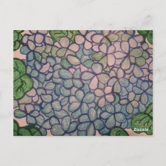 Blue Hydrangeas 1 Briefkaart (Achterkant)