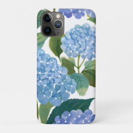 Blue Hydrangeas | Beautiful Floral Bush iPhone 11 Pro Hoesje