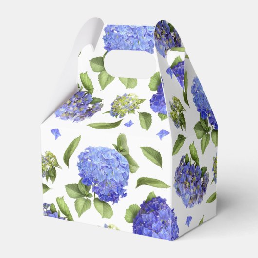 Blue Hydrangeas Bedankdoosjes (Achterkant)