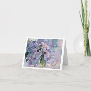 Blue Hydrangeas Bedankkaart