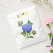 Blue Hydrangeas Bedankzakje (Gezegeld)