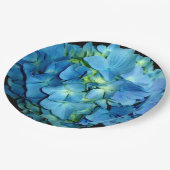 Blue Hydrangeas | Blauwe bloem foto Papieren Bordje (Gekanteld)