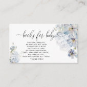 Blue Hydrangeas boeken voor baby ticket Informatiekaartje (Voorkant)