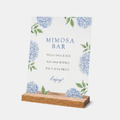 Blue Hydrangeas Bordure Classique Mimosa Bar (Angle)
