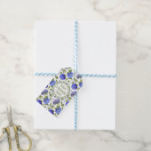 Blue Hydrangeas Cadeaulabel (Met Touw)