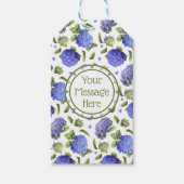 Blue Hydrangeas Cadeaulabel (Voorkant)