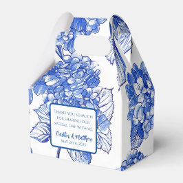 Blue Hydrangeas Collectie Gepersonaliseerde Favor  Bedankdoosjes
