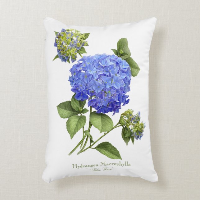 Blue Hydrangeas Decoratief Kussen (Voorkant(Verticaal))
