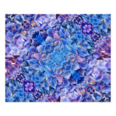 Blue Hydrangeas Fleurs Photo Imprimer (Devant)