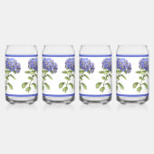 Blue Hydrangeas Floral Botanal Art (Droite)