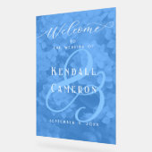 Blue Hydrangeas Floral Mariage Bienvenue (Angle)