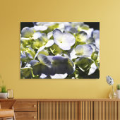 Blue Hydrangeas Flowers Canvas Afdruk (Insitu (Woonkamer))