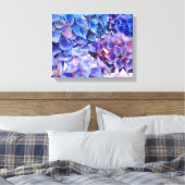 Blue Hydrangeas Flowers Foto afdrukken (Insitu (Slaapkamer))