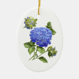 Blue Hydrangeas Keramisch Ornament