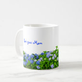 Blue Hydrangeas la Mug au café de maman (Devant gauche)