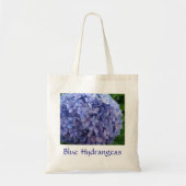 Blue Hydrangeas met Blue Border canvas tas (Voorkant)
