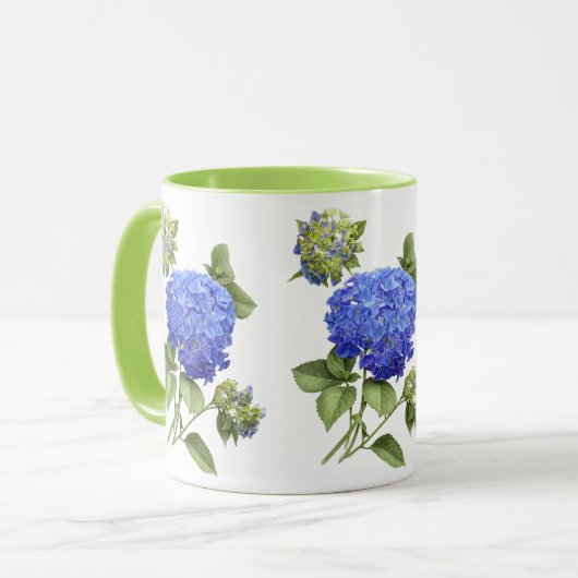 Blue Hydrangeas Mok (Voorkant links)
