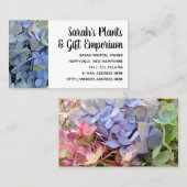 Blue Hydrangeas Nursery Plante Cartes de visite (Devant / Derrière)