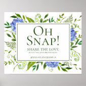 Blue Hydrangeas Oh Snap Poster (Voorkant)