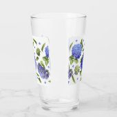 Blue Hydrangeas Pattern Glas (Links)