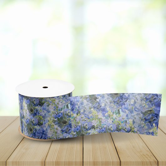 Blue Hydrangeas Pattern Lint