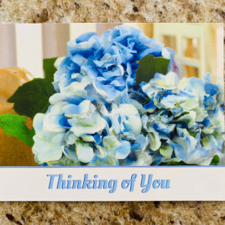 Blue Hydrangeas | Penser à votre carte postale