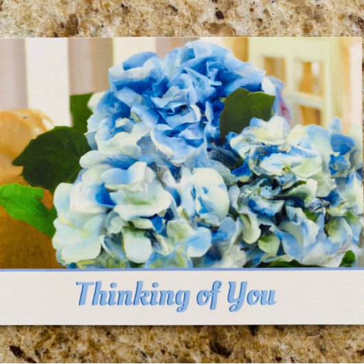 Blue Hydrangeas | Penser à votre carte postale