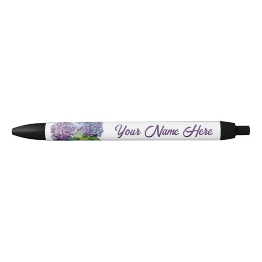 Blue Hydrangeas Personalized Pen (Voorkant)