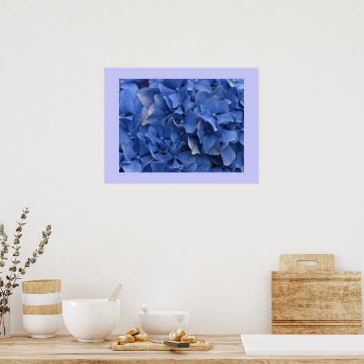 Blue Hydrangeas Print (Keuken)